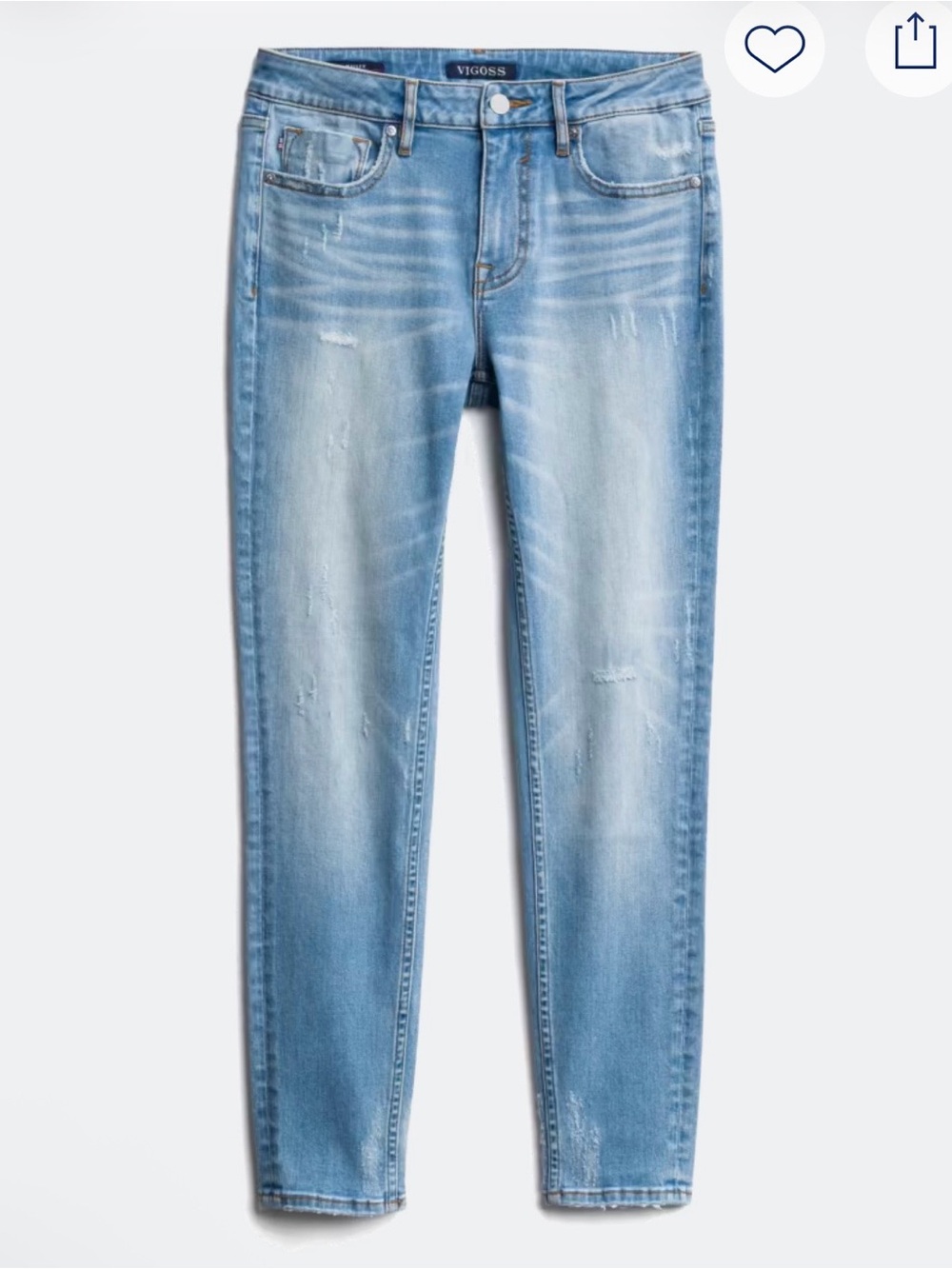 Vigoss Faded Light Blue Skinny Jeans